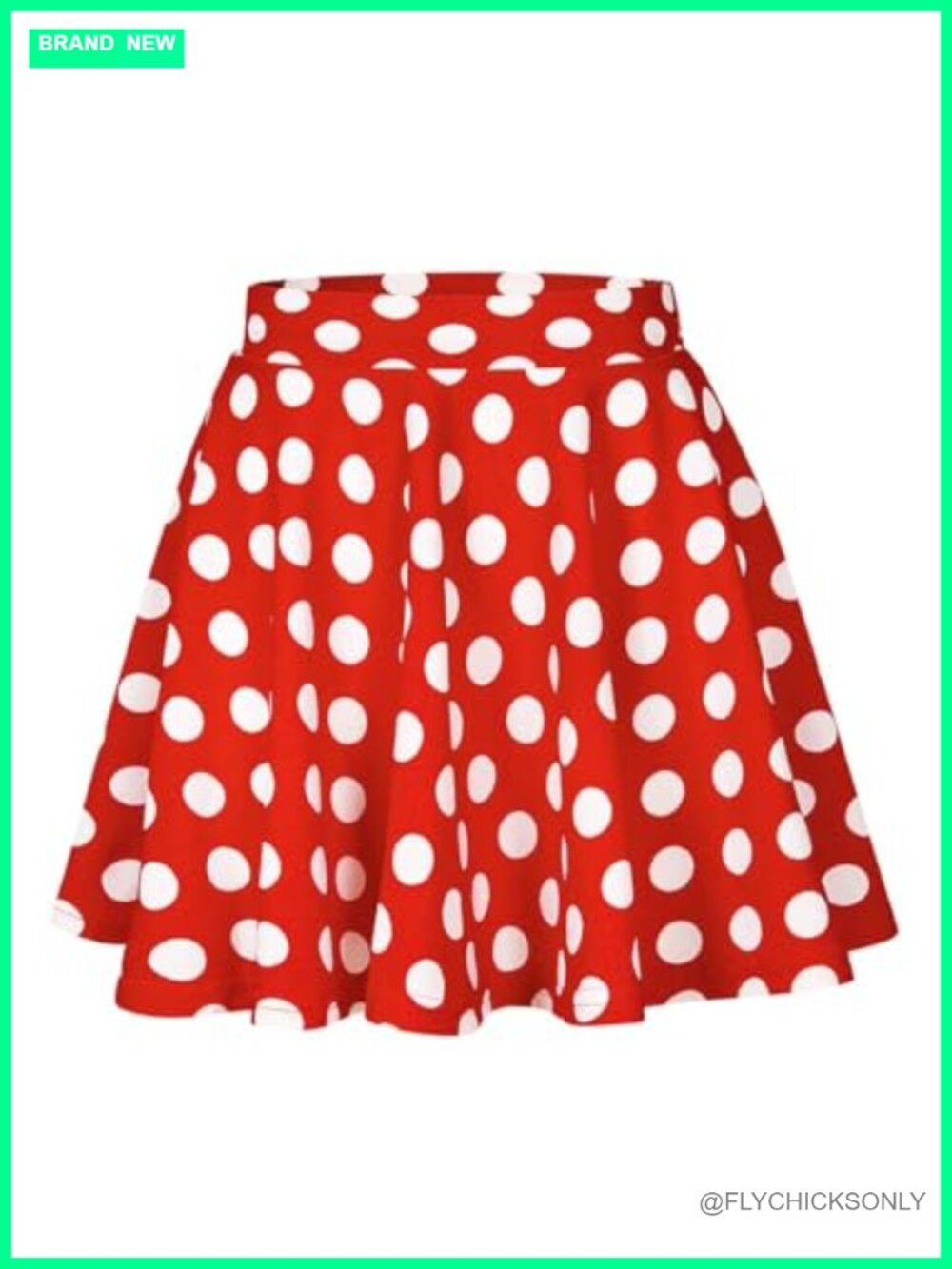 Women's Plus Size Pleated Skater Skirt High Waist A-Line